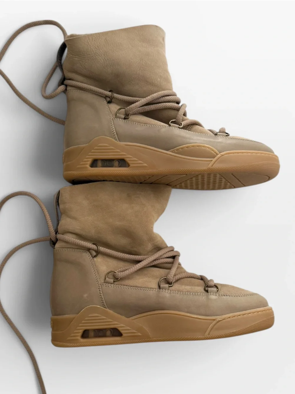 Seraphini Tan Suede Shearling Lined Boots EU 39 — Like New, $500 Retail